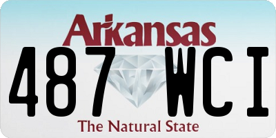 AR license plate 487WCI