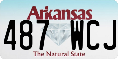 AR license plate 487WCJ