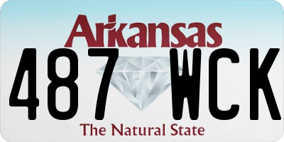 AR license plate 487WCK