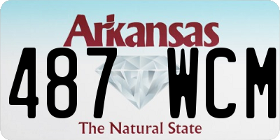 AR license plate 487WCM