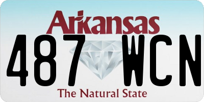 AR license plate 487WCN