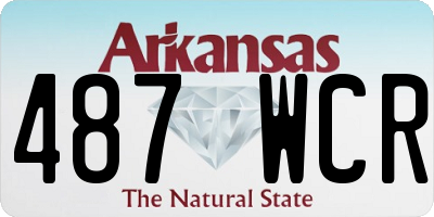AR license plate 487WCR