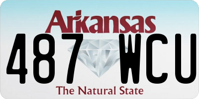 AR license plate 487WCU