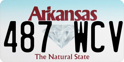 AR license plate 487WCV