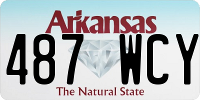 AR license plate 487WCY