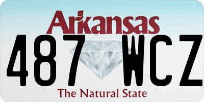 AR license plate 487WCZ