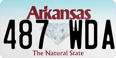 AR license plate 487WDA