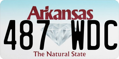 AR license plate 487WDC
