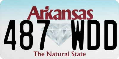 AR license plate 487WDD