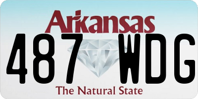 AR license plate 487WDG