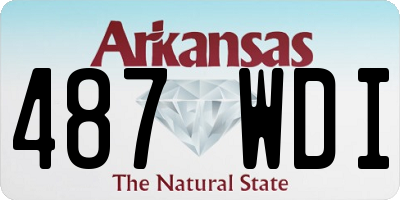 AR license plate 487WDI