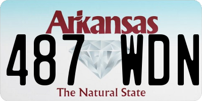 AR license plate 487WDN