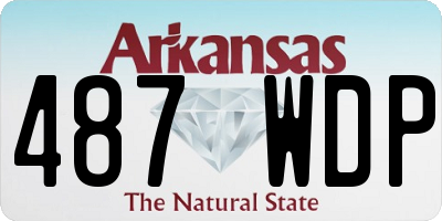 AR license plate 487WDP