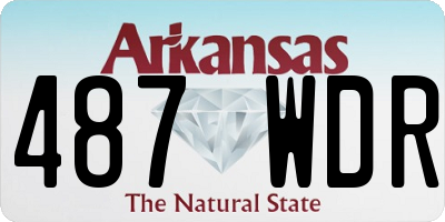 AR license plate 487WDR