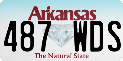 AR license plate 487WDS