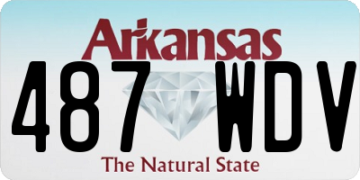 AR license plate 487WDV
