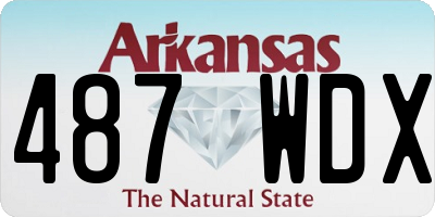 AR license plate 487WDX