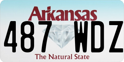 AR license plate 487WDZ