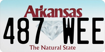 AR license plate 487WEE