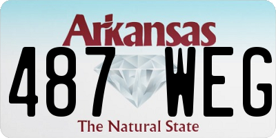 AR license plate 487WEG
