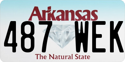 AR license plate 487WEK