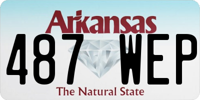 AR license plate 487WEP
