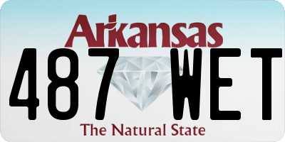 AR license plate 487WET