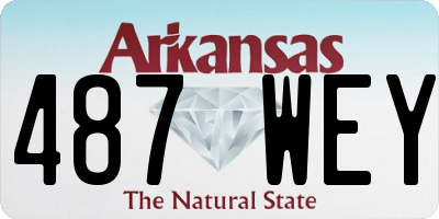 AR license plate 487WEY