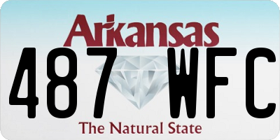 AR license plate 487WFC
