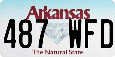 AR license plate 487WFD