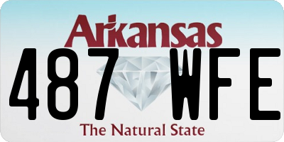 AR license plate 487WFE