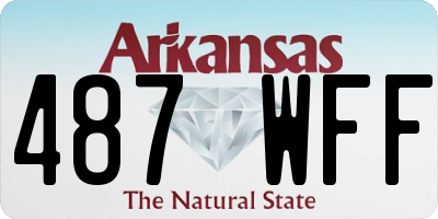 AR license plate 487WFF