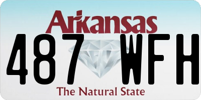 AR license plate 487WFH