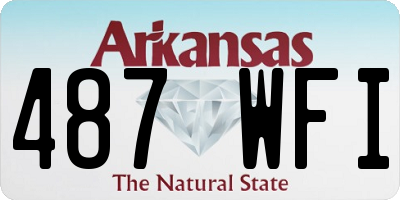 AR license plate 487WFI