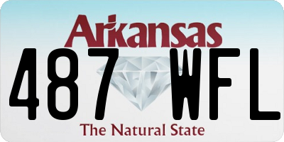 AR license plate 487WFL