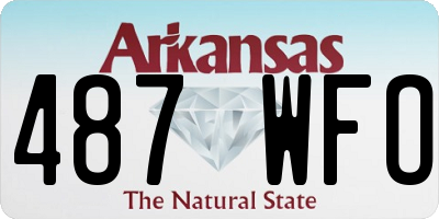 AR license plate 487WFO