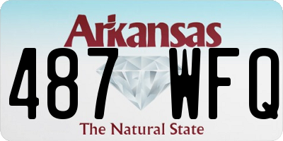 AR license plate 487WFQ