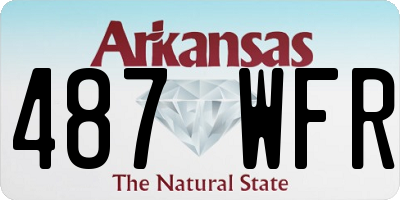 AR license plate 487WFR