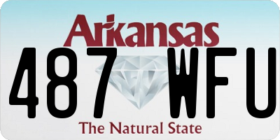 AR license plate 487WFU