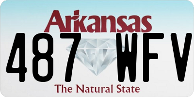 AR license plate 487WFV