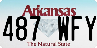 AR license plate 487WFY