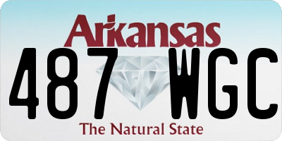 AR license plate 487WGC