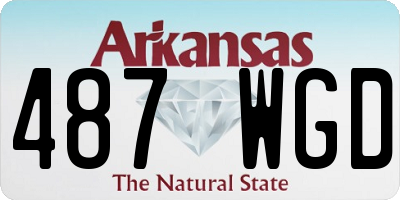 AR license plate 487WGD