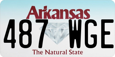 AR license plate 487WGE