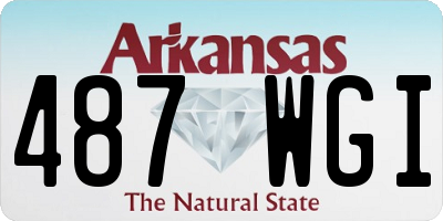 AR license plate 487WGI