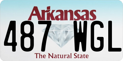 AR license plate 487WGL