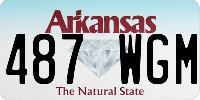 AR license plate 487WGM