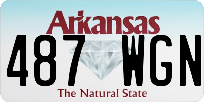 AR license plate 487WGN