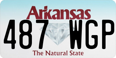 AR license plate 487WGP