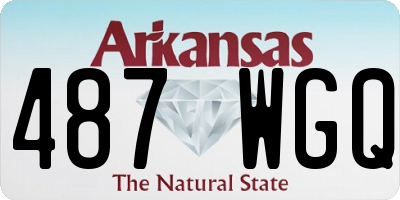 AR license plate 487WGQ